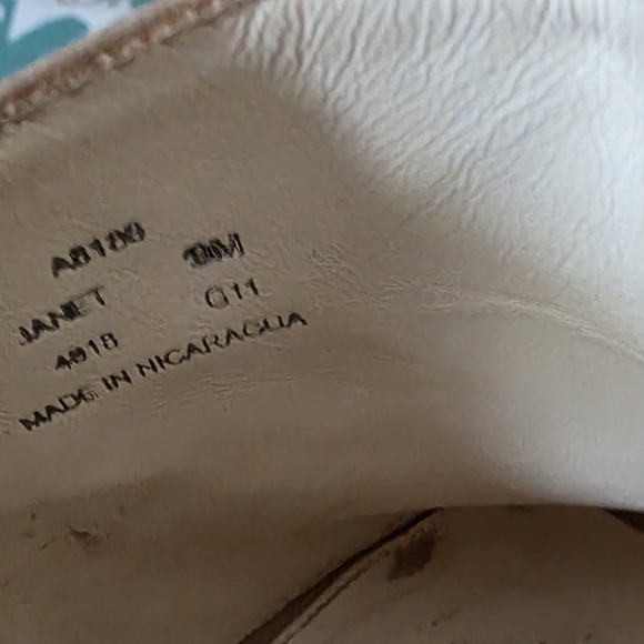 Coach Tan and Cream Wedge Sandals - Picture 4 of 7